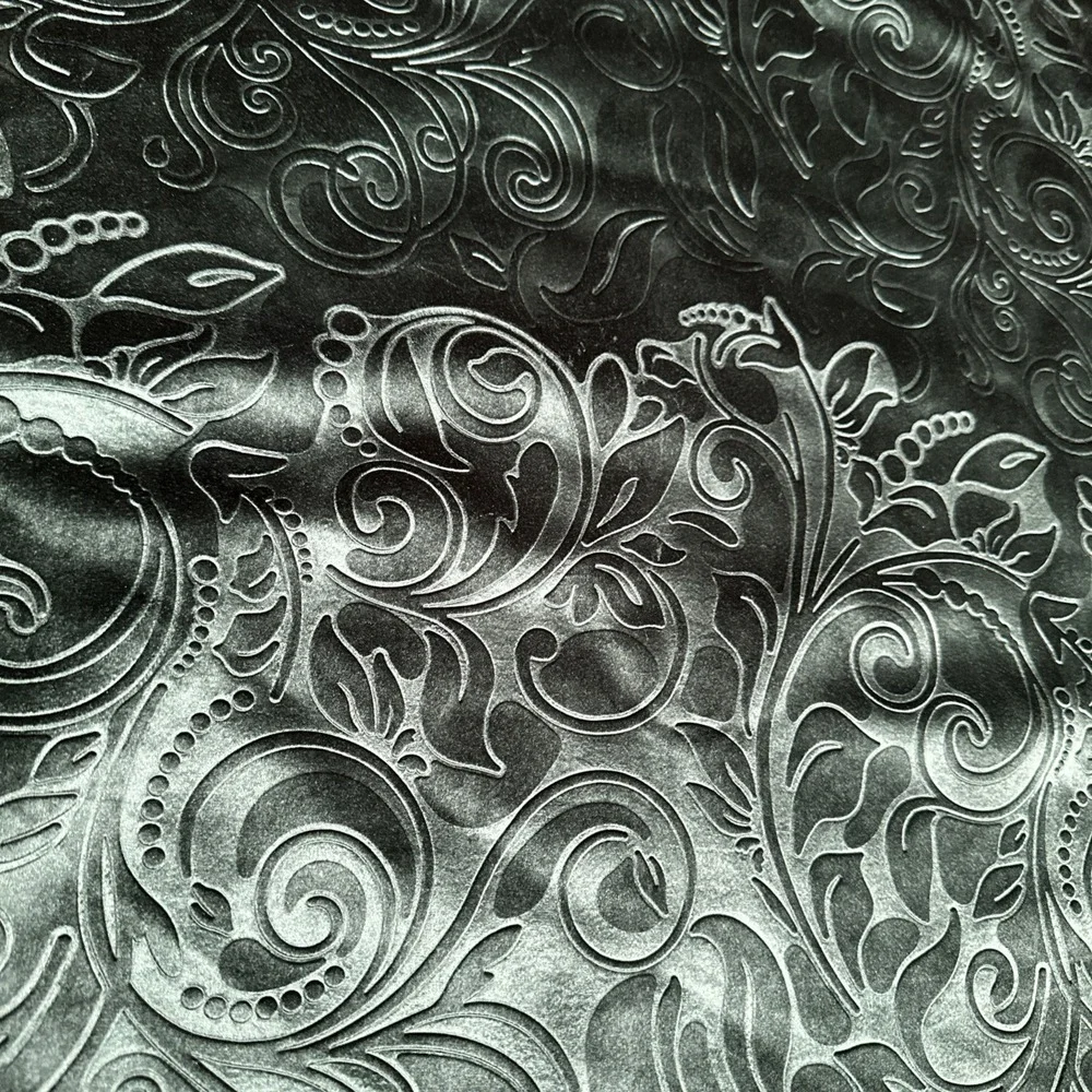 3 Each Tango Depot Emerald Green Floral Embossed Velvet Pillow Covers Zip‎ 26x26